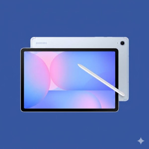 Samsung Galaxy Tab S10 FE 10.9 Inch Wi-Fi + 5G Tablet with Pen 8GB RAM 128GB Light Blue SM-X526BLBAINS