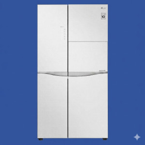 LG 675L refrigerator, side by side fridge LG, inverter refrigerator India, GC-C247UGLW, large capacity fridge