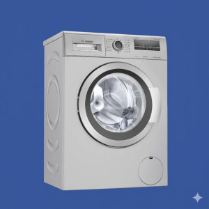Bosch 6.5 Kg Front Load Washing Machine – Platinum Silver EcoSilence Compact Edition