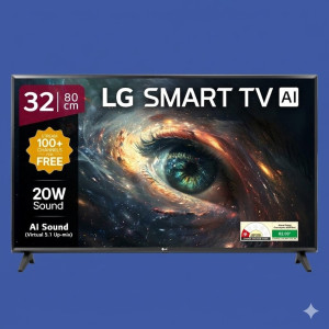 LG 32 Inch HD Smart LED TV – Essential Black Edition