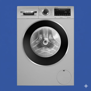 Bosch 8 Kg Front Load Washing Machine – Silver EcoSilence Smart Wash Edition