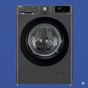 LG 10 Kg Front Load Washing Machine – Middle Black Smart Care Edition
