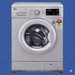 LG 6.5 Kg Front Load Washing Machine – Silver Inverter Care Edition
