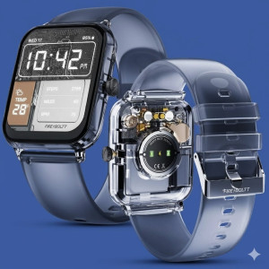 Fire-Boltt Ninja Phantom Smartwatch with Bluetooth Calling & 1.83 Inch Display – Black Smoke