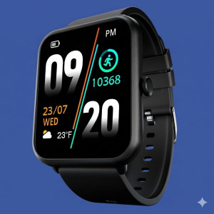 Fire-Boltt Ninja Call Pro Plus Smartwatch with Bluetooth Calling & 1.83 Inch HD Display – Black