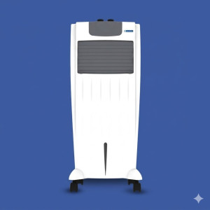 Bluestar AstraCool 35 L Personal Air Cooler, White & Dark Grey