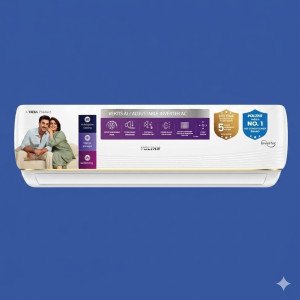 Voltas SmartCool 1.5 Ton 3 Star Inverter Split AC (Vertis AI Zest Gold)