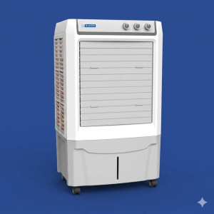 Voltas Epicool 70T 70L Desert Air Cooler White & Burgundy Smart Cooling System