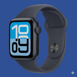 Apple Watch SE 3 GPS 40mm Aluminium Smartwatch, Midnight Sport Band