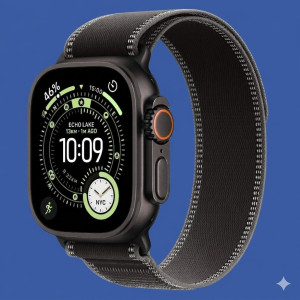 Apple Watch Ultra 3 GPS + Cellular 49mm Titanium Smartwatch with Trail Loop, Black/Charcoal