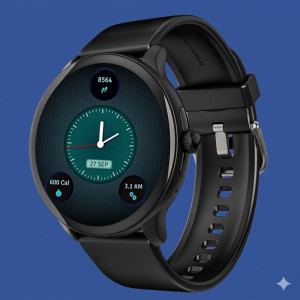boAt Lunar Connect Plus Smartwatch with AMOLED Display & Smart Calling, Active Black