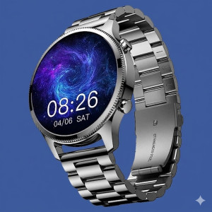 NoiseFit Halo Plus Smartwatch with AMOLED Display, Elite Silver Finish