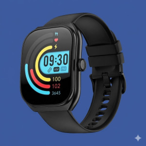 Noise ColorFit Icon Arc Smartwatch with Curved Display, Jet Black Edition