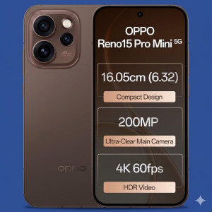 OPPO Reno15 Pro 5G Smartphone 12GB RAM 512GB Storage Cocoa Brown Edition