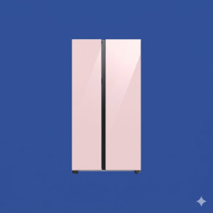 Samsung 653L Bespoke Convertible Side-by-Side Refrigerator with Digital Inverter, Elegant Pink