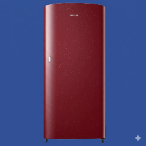 Samsung 192L Direct Cool Single Door Refrigerator with Base Stand, Scarlet Red