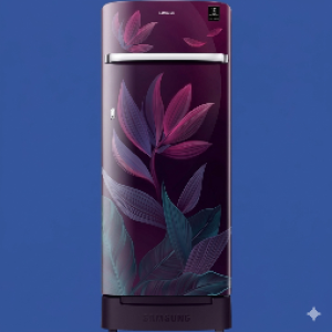 Samsung 215L 5 Star Direct Cool Single Door Refrigerator with Floral Purple