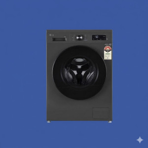 LG 7 Kg Front Load Washing Machine – Steam Direct Drive Black Edition