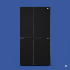 LG 650L Side-by-Side Refrigerator – Black Mirror Glass Premium Edition