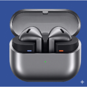 Samsung Galaxy Buds 3 SmartAudio Earbuds (AI Interpreter, 24-bit Hi-Fi, 36H Battery, IP57, White)
