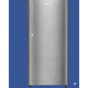 Kelvinator 188L 1 Star Direct Cool Single Door Refrigerator – Steel Grey Edition