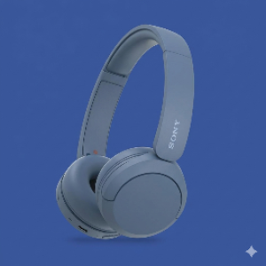 Sony BlueWave Wireless On-Ear Headphones with Long Battery & Smart Connectivity – Blue