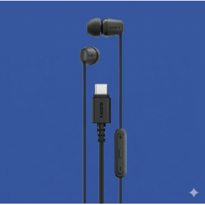 Sony USB-C In-Ear Headphones with Mic & Smart Controls (Black Edition)