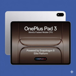 OnePlus Pad 3 13.2" Wi-Fi Tablet 12GB RAM 256GB – Frosted Silver Edition